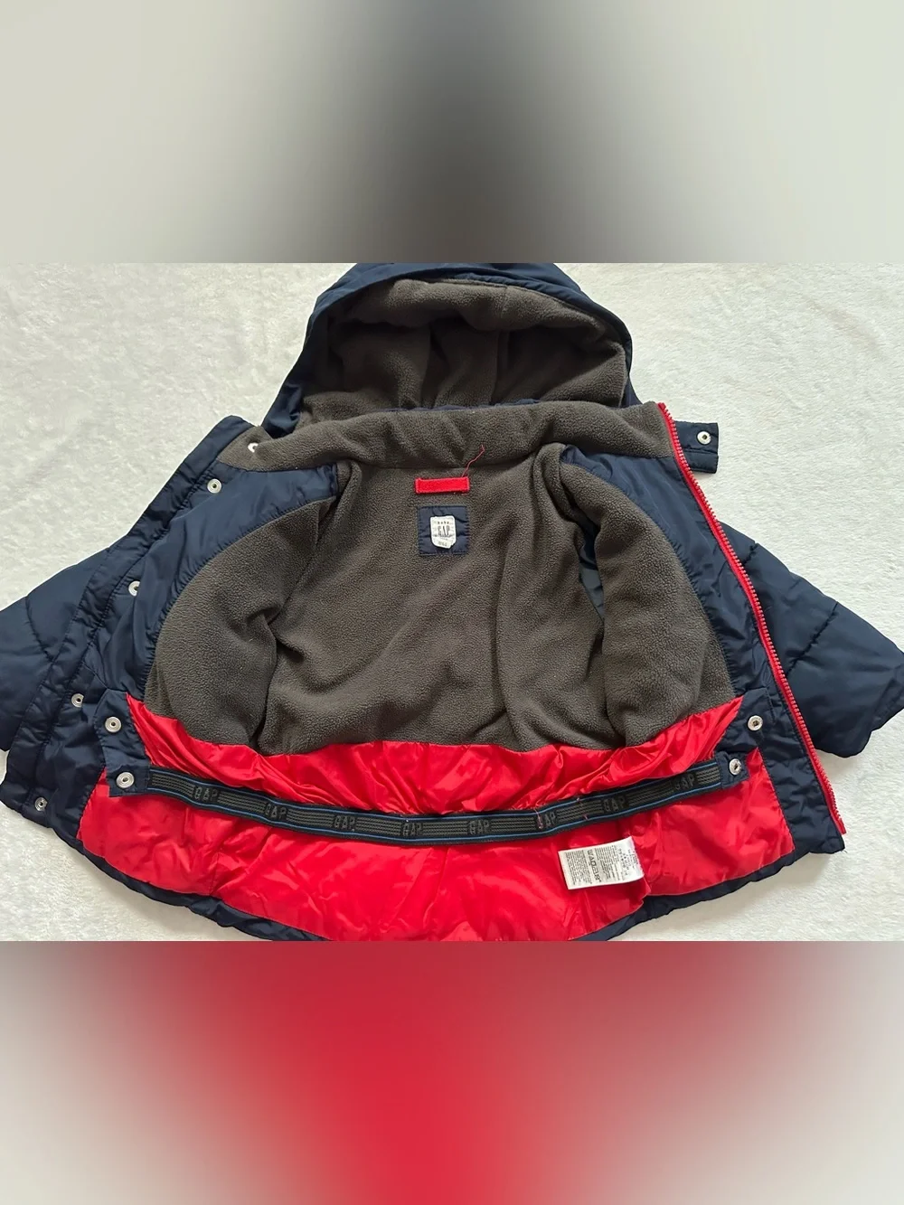 Baby Gap Warmest Jacket True Indigo Blue Toddler Boys Size 2T Puffer Winter